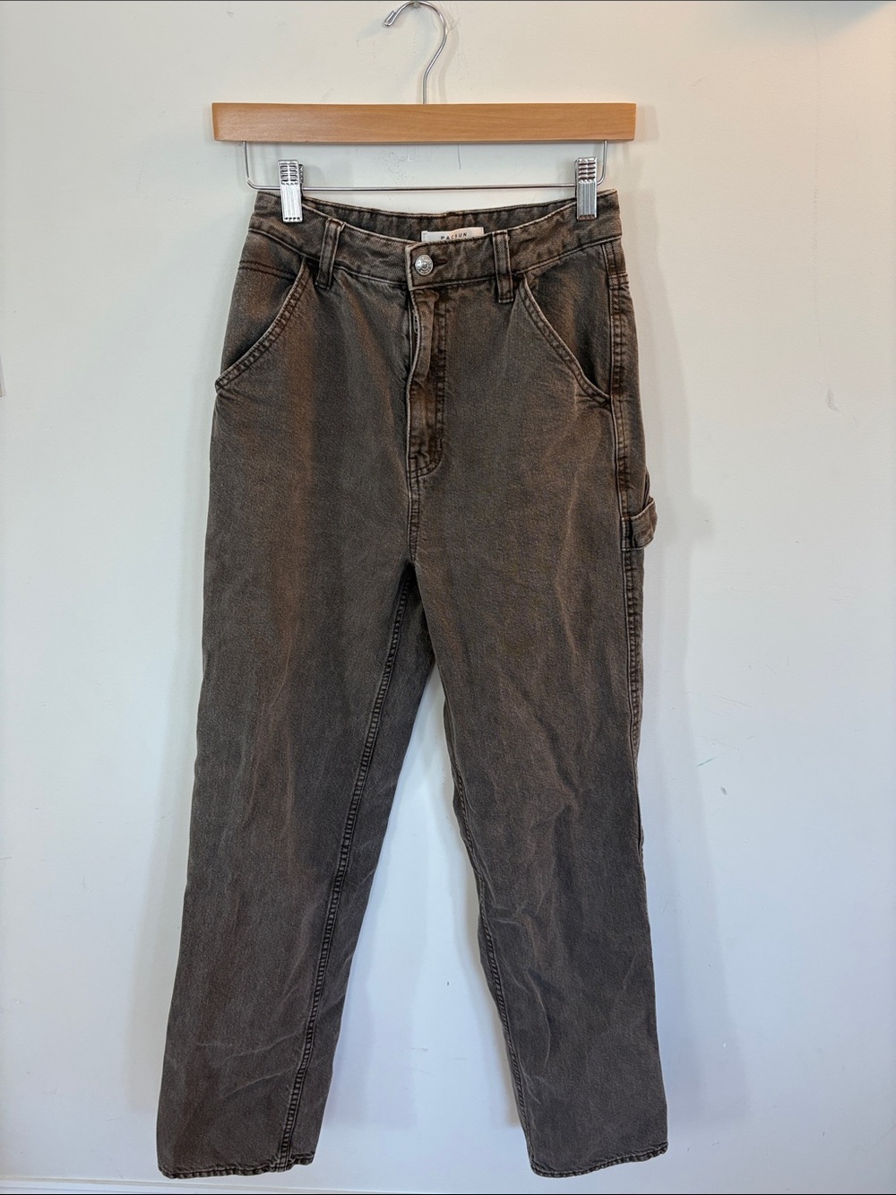 PacSun Washed Brown/Grey 90s BF Carpenter Jeans